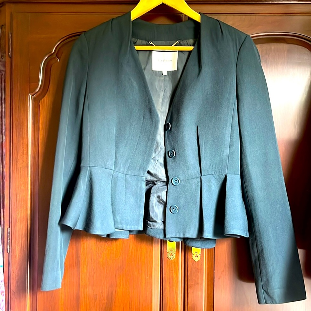 L.K. Bennett Jude Jacket in Green - Deep Teal ASO Kate Middleton